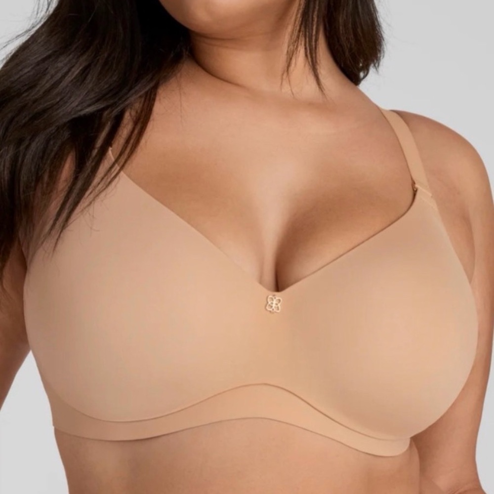 Honeylove Cloud Embrace Wireless Contour‎ T-Shirt Bra in Nude Tan Sz 42D NWT - Picture 4 of 16
